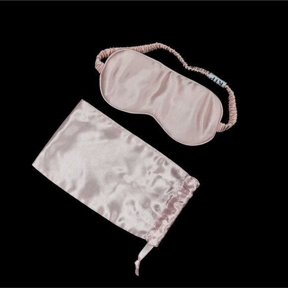 KIP Mulberry Silk Sleep Mask Rose OS NWOT - Picture 3 of 3